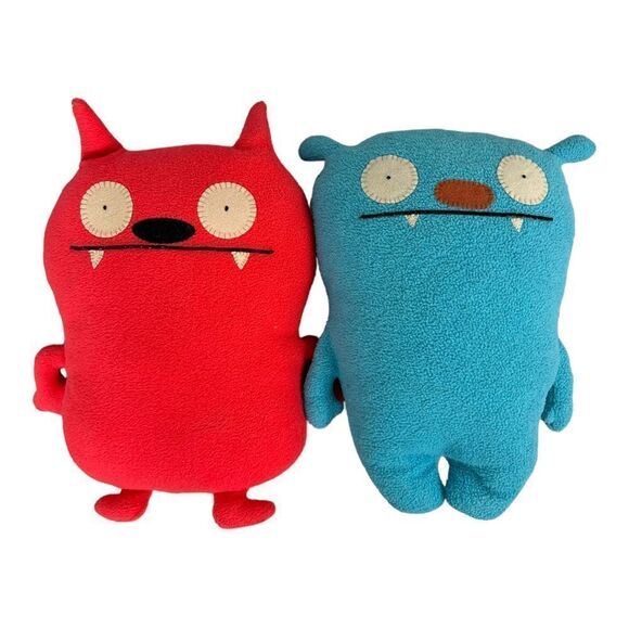 Uglydolls blue and red plush
